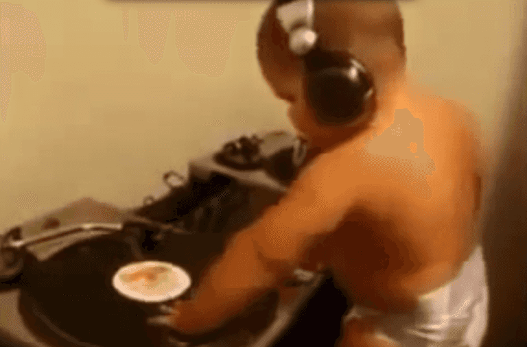 WATCH: Cute baby drops some sick beats