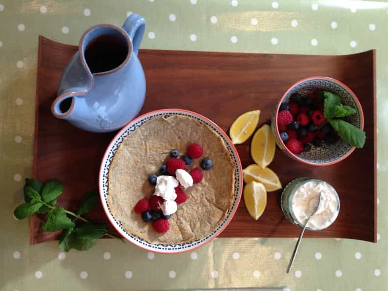 Time for a weekend treat! Flip ’em real good: healthy berry yumminess