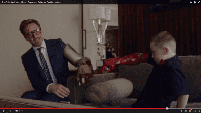 WATCH: Heart-warming video of Iron Man giving young Alex his bionic arm