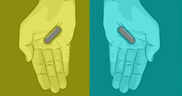 Do you see a red pill or a blue pill? Facebook’s mind-bending optical illusion