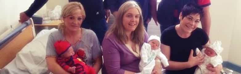 Sister Act: Three sisters give birth on the same day… and a fourth is due any minute