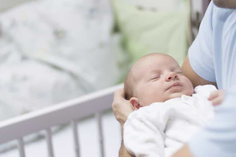 A loving kiss was very nearly fatal for this baby girl