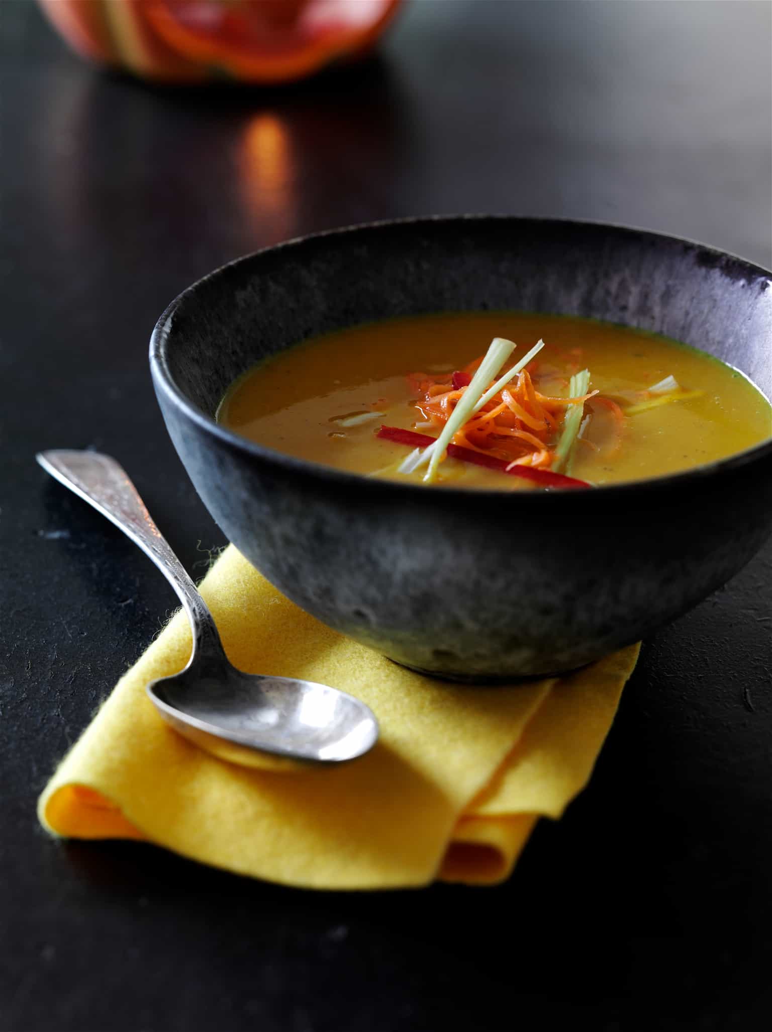Warm up this winter with this gorgeous pumpkin soup