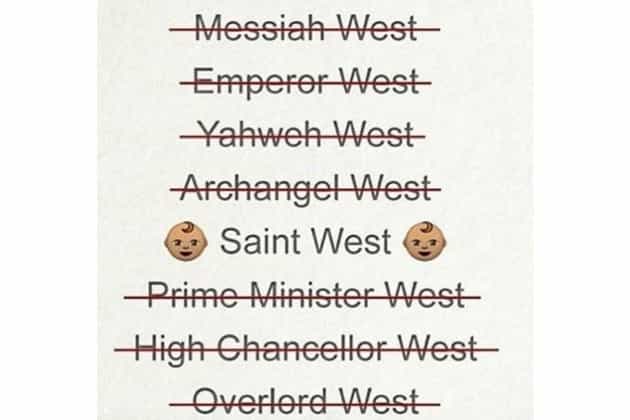 A Saint by any other name… can we PLEASE relax with the bonkers baby names?
