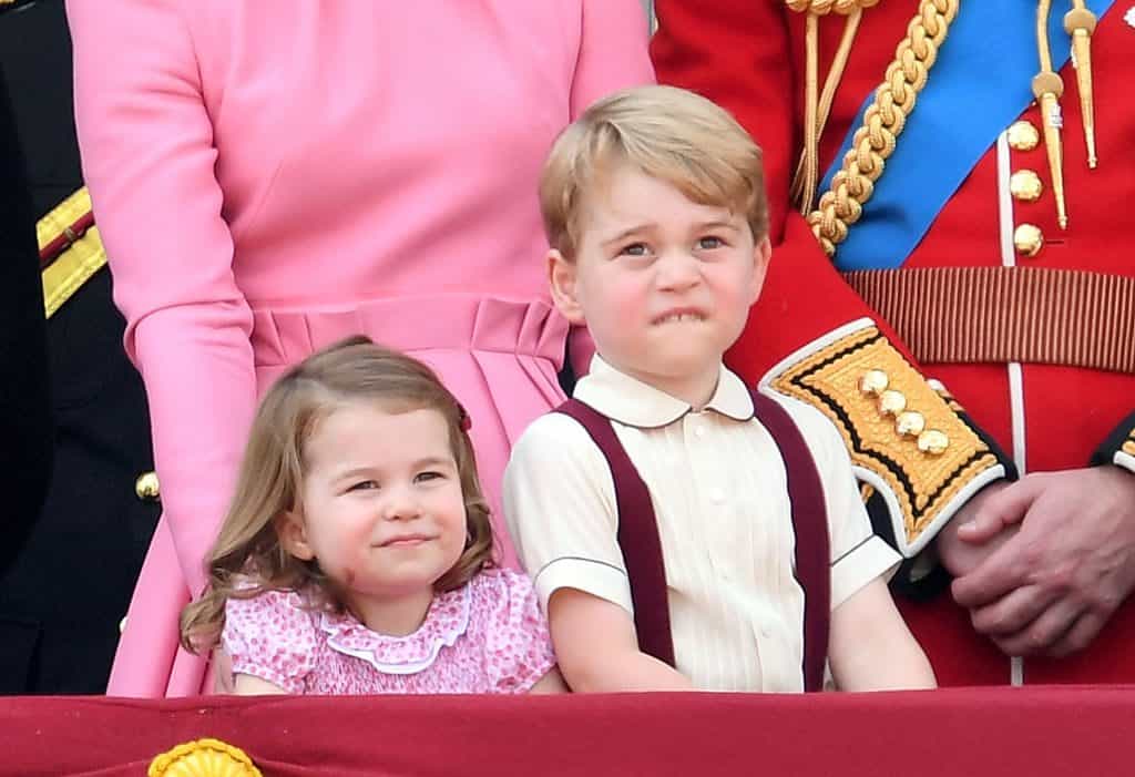 Prince George and Princess Charlotte have arrived at the Lindo Wing