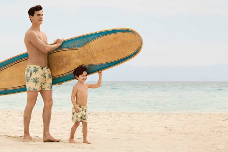 H&M has a new ‘Like Father, Like Son’ collection of matching swim-wear for dads and boys H&M has a new ‘Like Father, Like Son’ collection of matching swim-wear for dads and boys