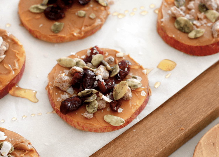 Guilt-free treat: Try these peanut butter apples slices when you’re craving a cookie