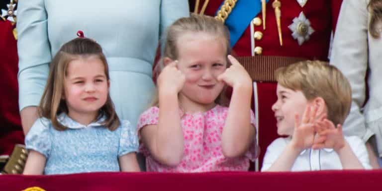 Prince George’s cousin pushed him down a hill and she’s quite the little madam