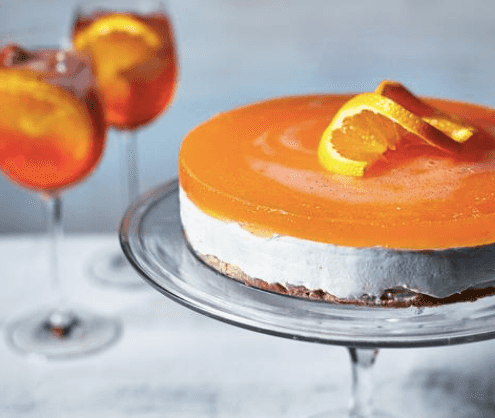 This Aperol Spritz cheesecake is literally the most 2018 cake there is