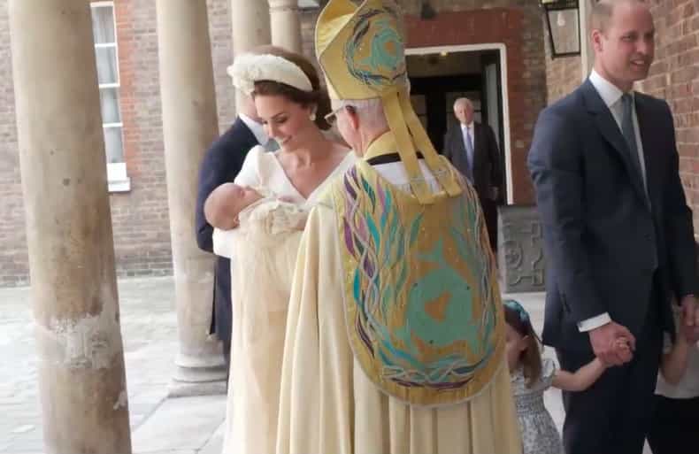Duchess Kate looks amazing in McQueen as Prince Louis is christened in London