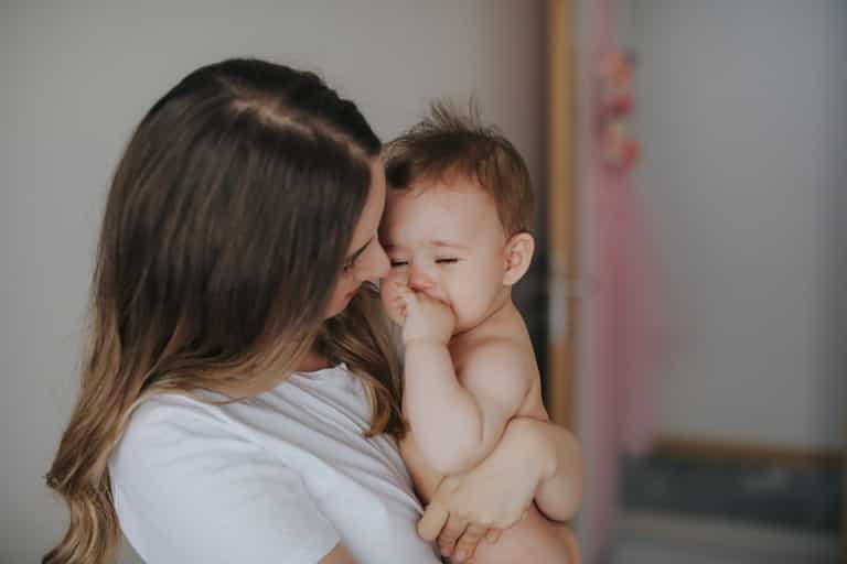 Why your baby stops crying when you hold them while standing up