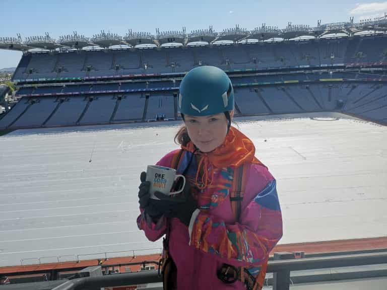 I abseiled off the Hogan Stand to raise funds and awareness for mental health