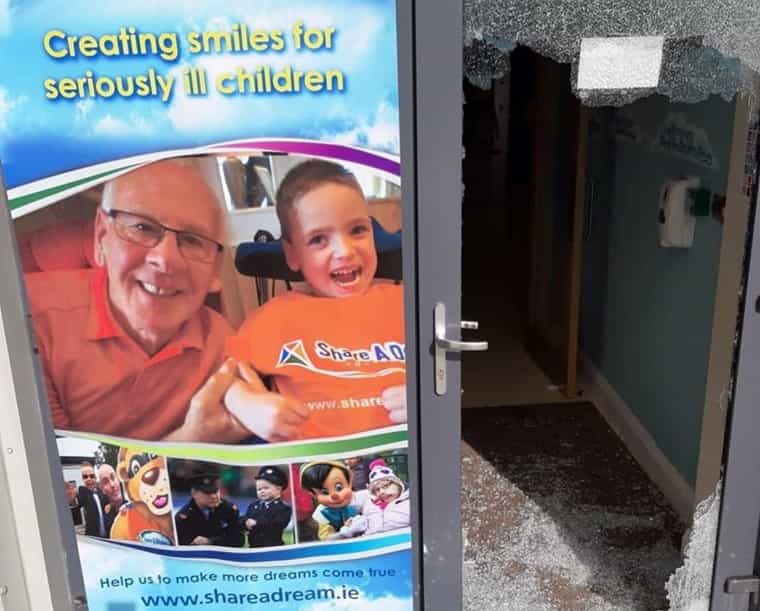 Children’s charity ‘Share A Dream’ share shocking photos of vandalisation