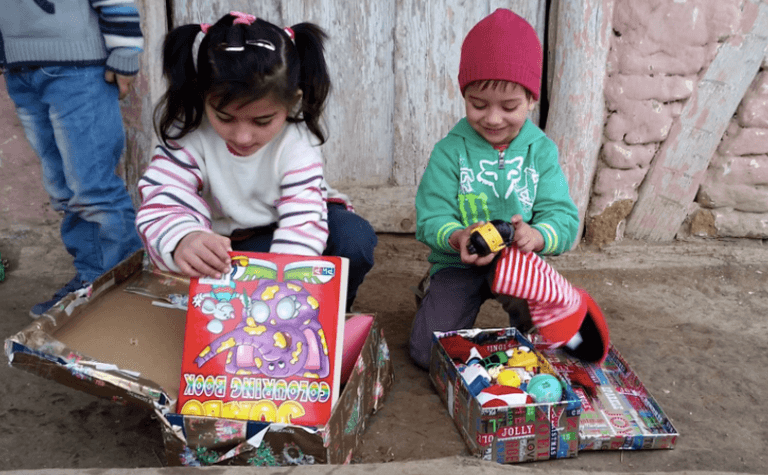Getting a Team Hope shoebox as a child was the ‘highlight of the year’