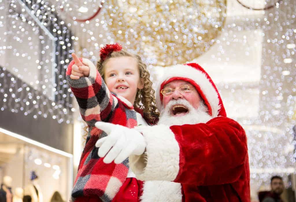 Santa Claus is arriving to his grotto at Jervis Shopping Centre on Saturday