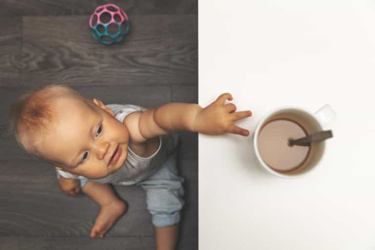 Mum explains what you should do if your child pulls hot tea down on themselves