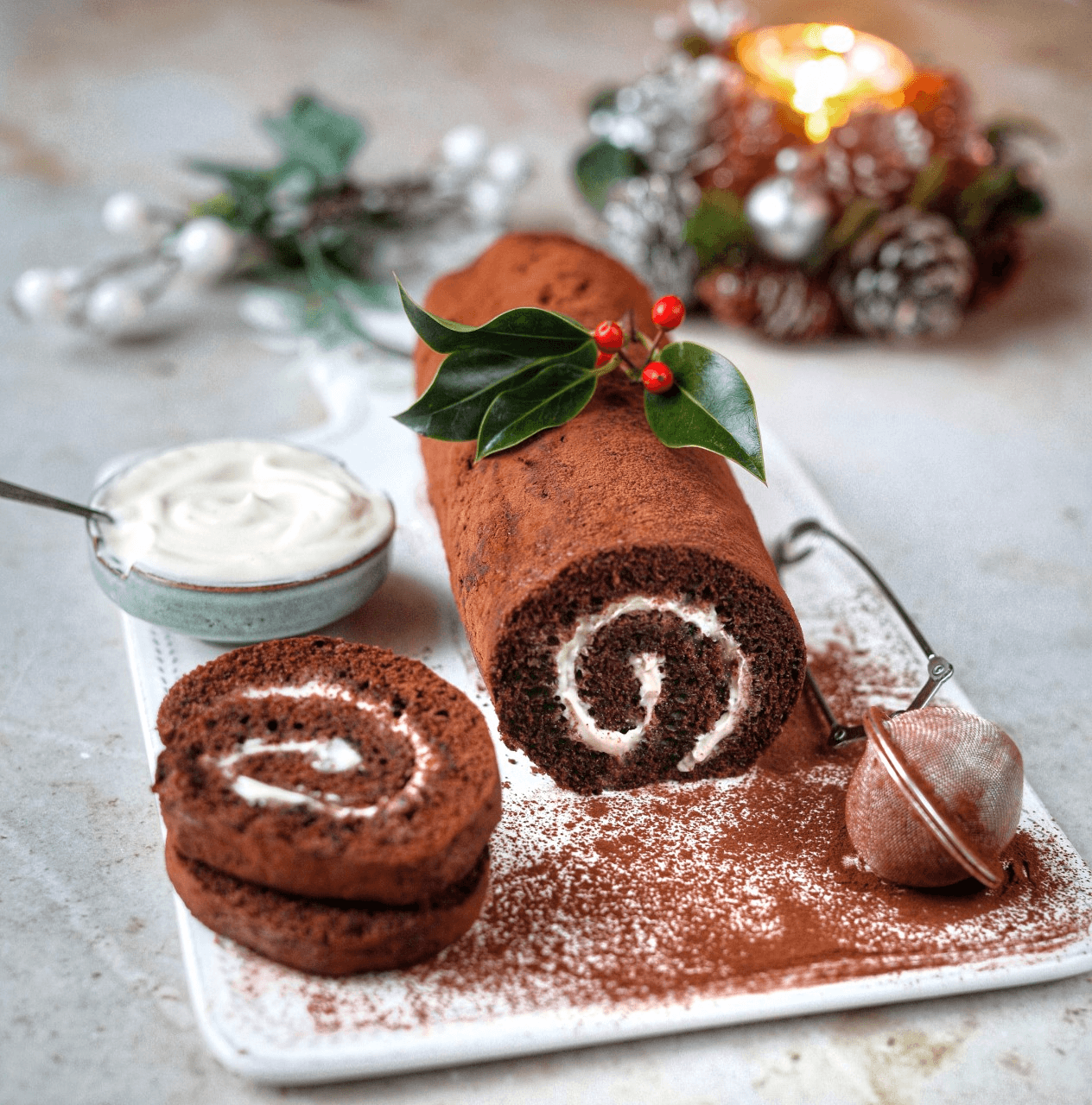 A Salted Caramel Chocolate Swiss Roll recipe that is absolutely to die for