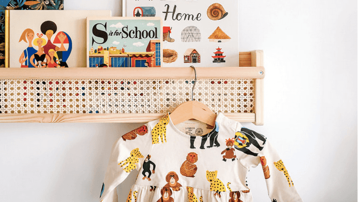 We love what this mum did with some bargain IKEA shelves in her baby’s nursery