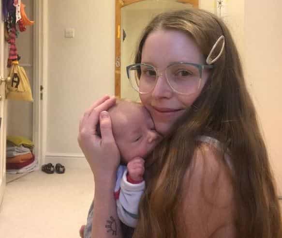 Harry Potter star Jessie Cave’s 11-week-old baby is in hospital with Covid
