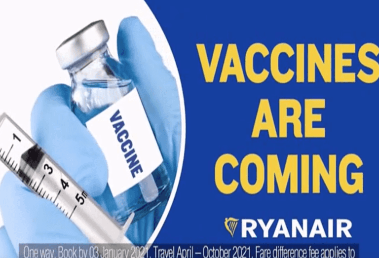 Ryanair in breach of advertising rules over “misleading” and “offensive” Vax and Go ad