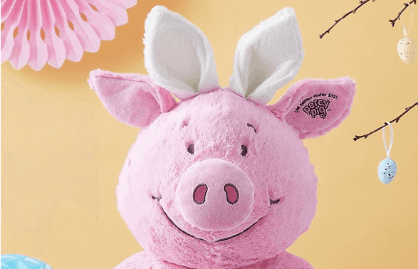 The giant Percy Pig soft toy is back at M&S – and this time, he has an Easter twist