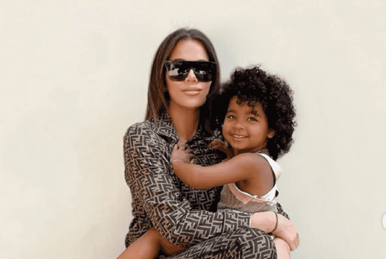 Khloe Kardashian mom-shamed for carrying her three-year-old daugher True