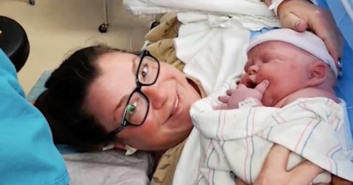 Big bundle of joy: woman gives birth to baby weighing over 14lbs