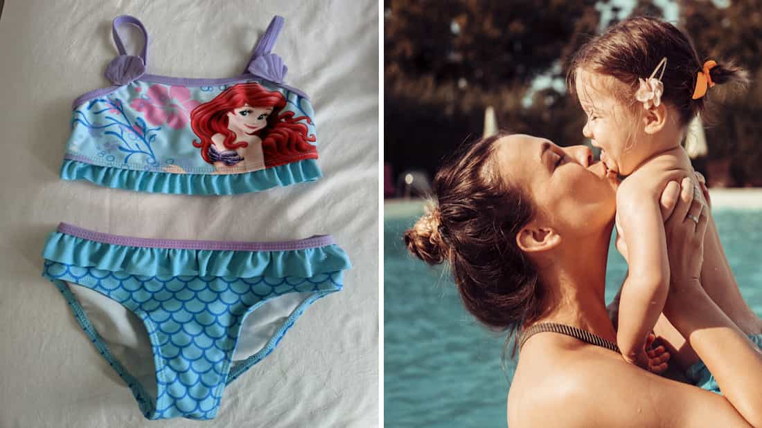 Should I let my 2-year-old daughter wear a bikini or is she too young?