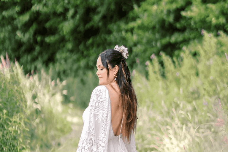 Grace Mogney shares the first photo of her stunning wedding dress