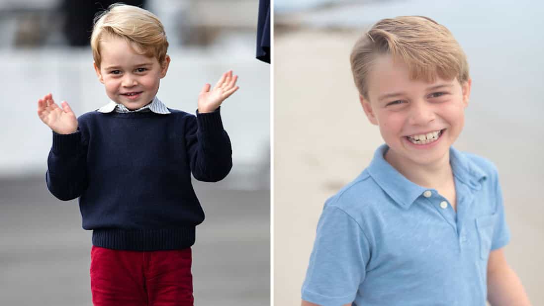 William and Kate share adorable new birthday portrait of Prince George