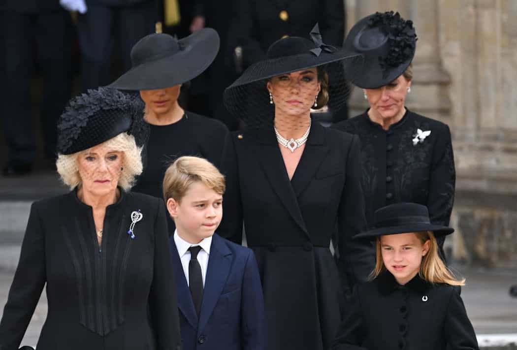 Camilla gave out to Prince George and Princess Charlotte at Queen’s funeral