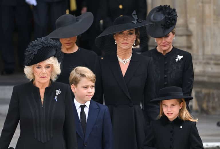 Camilla gave out to Prince George and Princess Charlotte at Queen’s funeral