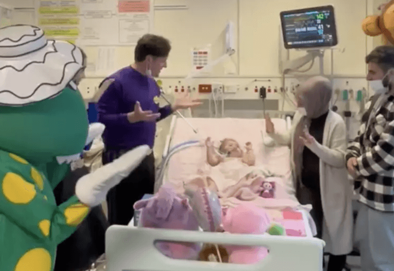 The Wiggles visit terminally ill girl the day before she passes