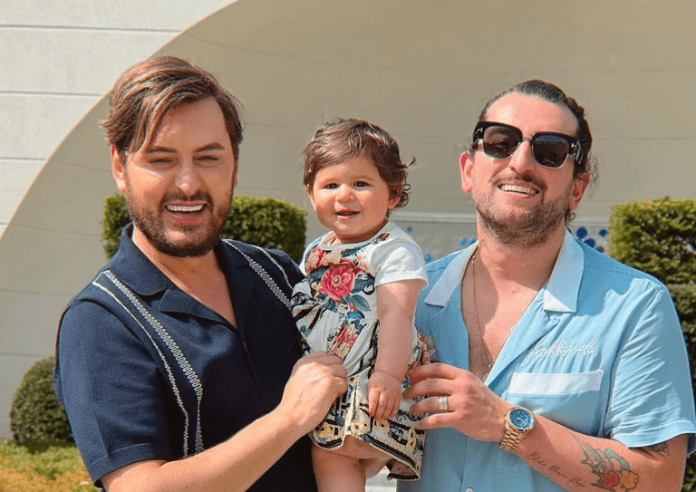 Brian Dowling shuts down claims he’s using his daughter to make money