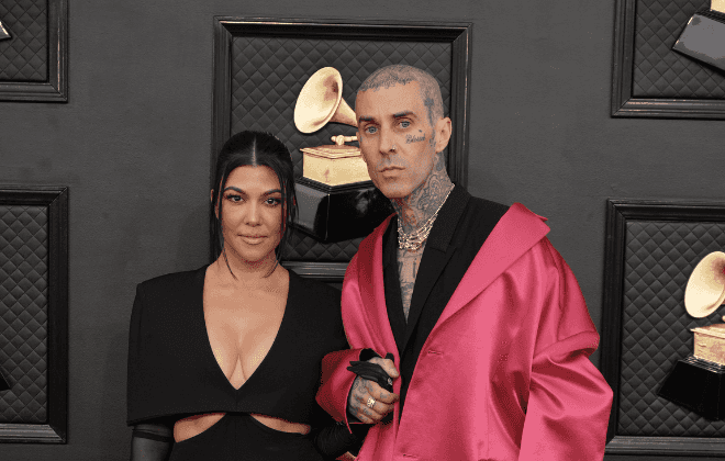 Kourtney Kardashian confirms birth of baby in birthday tribute to Travis Barker