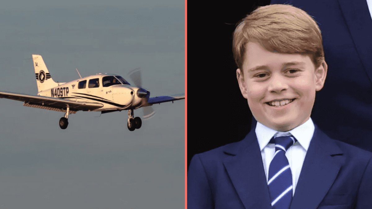 Prince George learns how to fly a plane aged 11