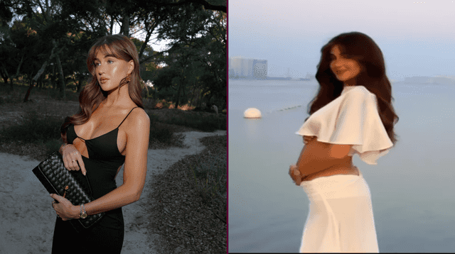 Love Island star Georgia Steel announces pregnancy with fiancé Harry Clarke