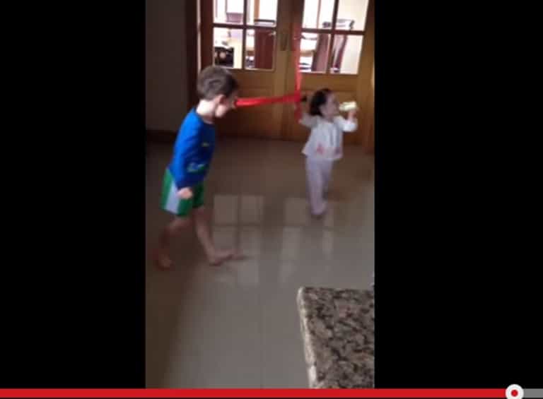 WATCH: Irish kids bring sibling rivalry to a whole new level