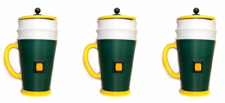 The travel mug that heats your coffee on the go The travel mug that heats your coffee on the go