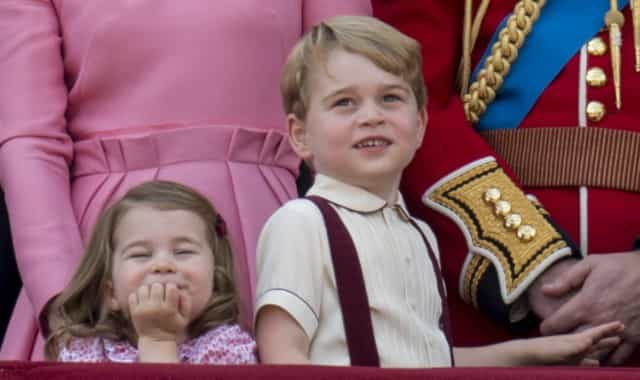 We are howling at this gas photo of George, Charlotte and Louis