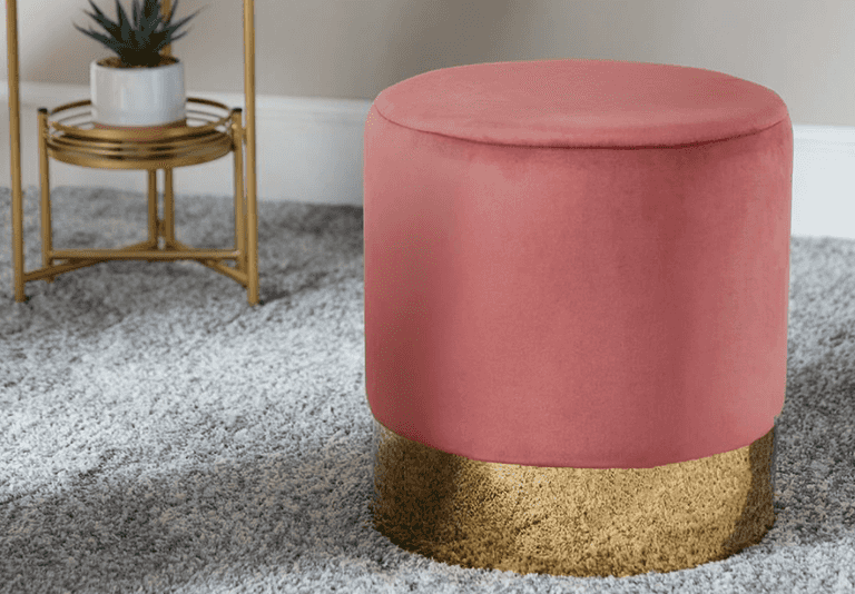 A stunning velvet pink stool is now available in Penneys for just €26…go, go, go! A stunning velvet pink stool is now available in Penneys for just €26…go, go, go!