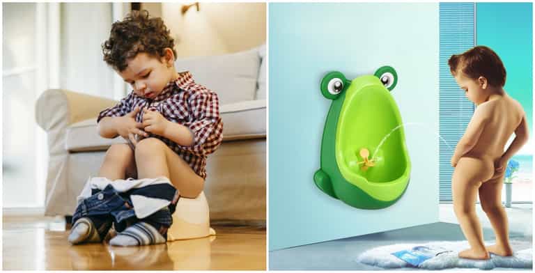 This toddler urinal is about to make potty training little boys a whole lot easier