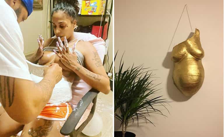 Belly cast: The new pregnancy trend expectant-mums love Belly cast: The new pregnancy trend expectant-mums love