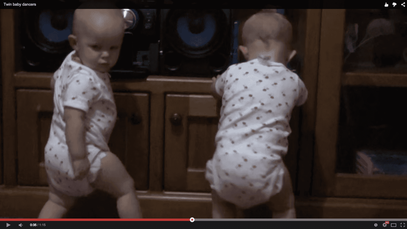 WATCH: What’s better than one baby dancing? Two that’s what.