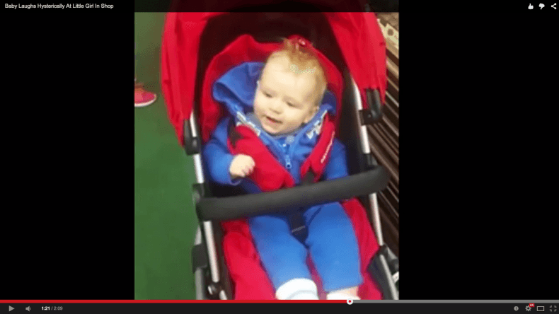 WATCH: This baby has the cutest little chortle ever!