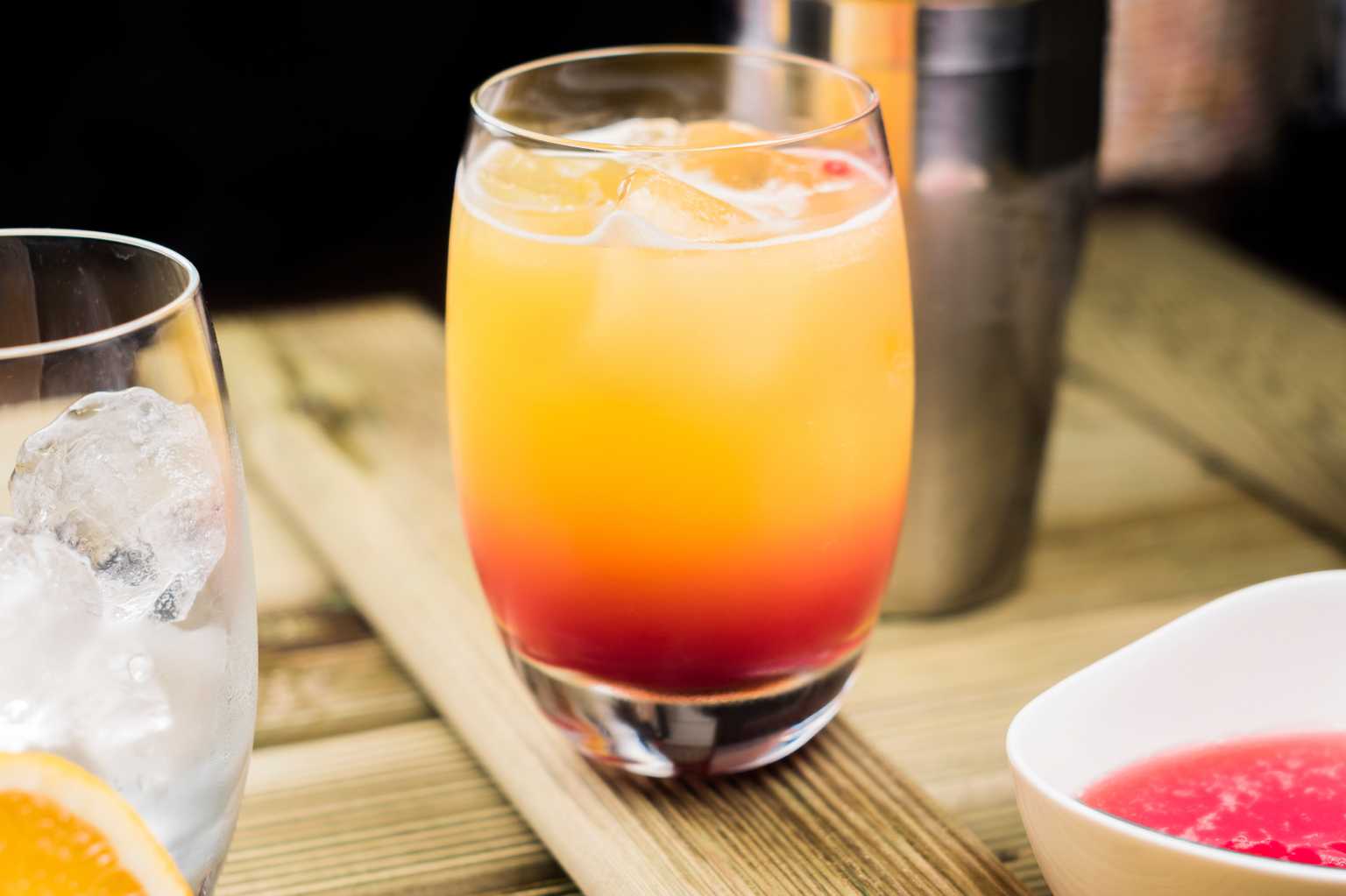 Simple Saturday Night Cocktail… Tequila Sunrise