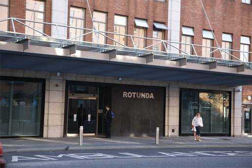 A baby was born outside the Rotunda hospital