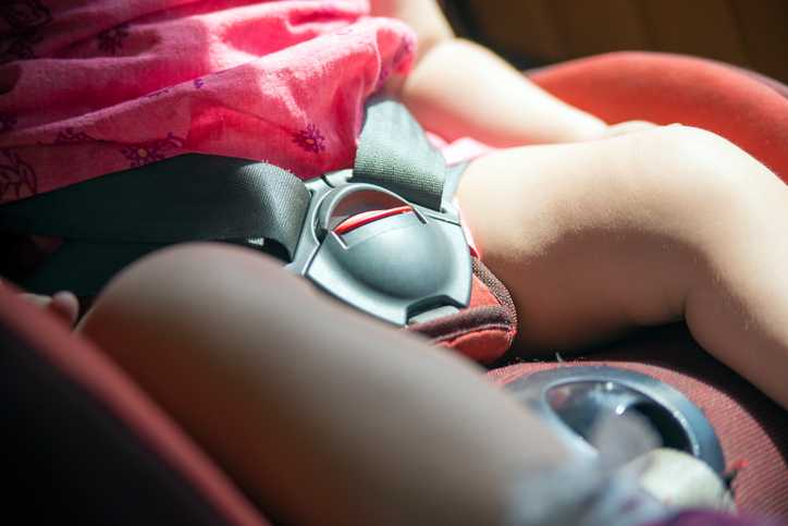 Mum shares scary video of her child’s car seat going on fire