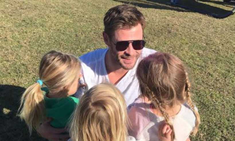 Chris Hemsworth dancing to Miley Cyrus with his kids is too adorable