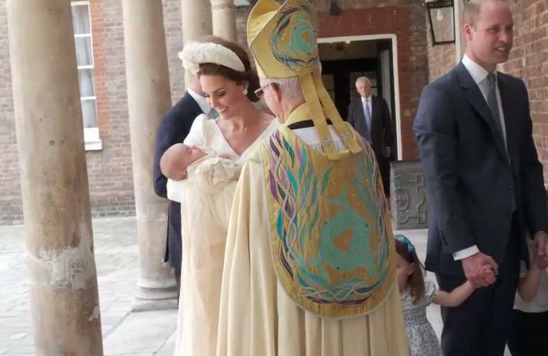 Duchess Kate looks amazing in McQueen as Prince Louis is christened in London